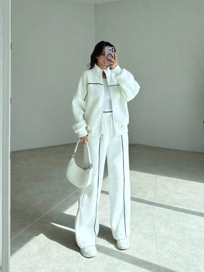 Hamsa White Line Set