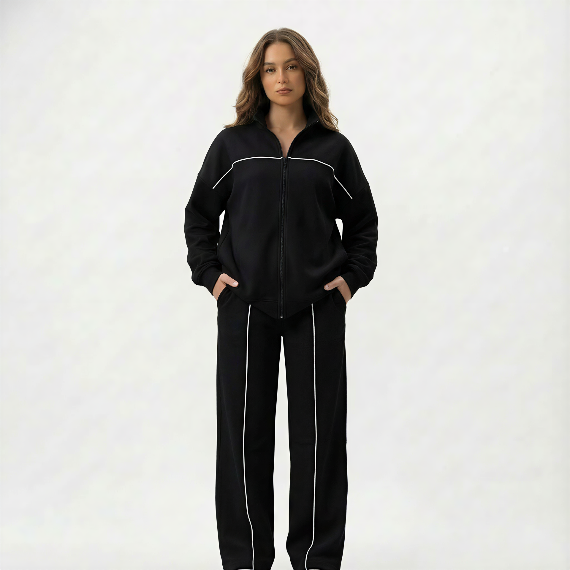 Hamsa White Line Set