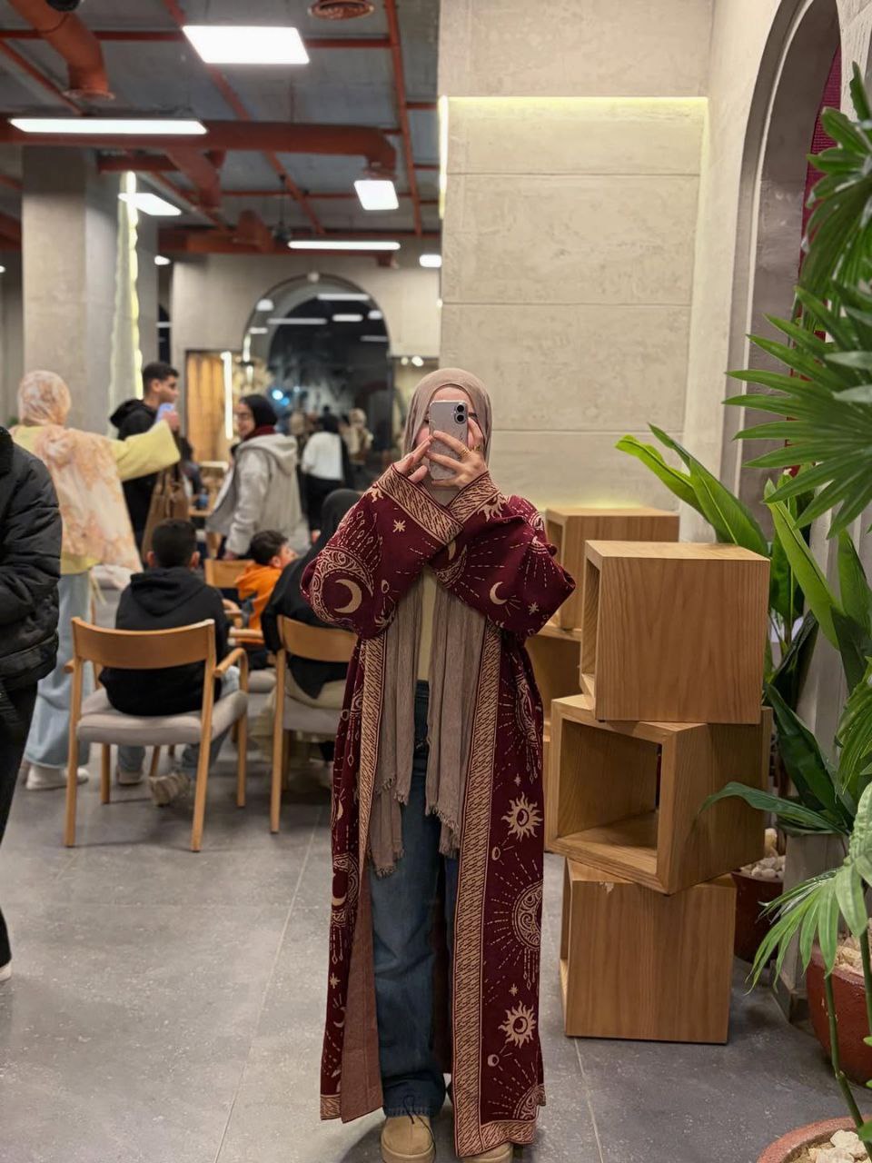 Hamsa Black Hilal Cardigan